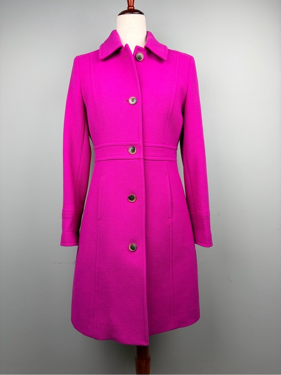 J. Crew Jackets & Blazers - J.Crew Lady Day Coat Women’s 6 Fuchsia Pink Wool Thinsulate Double Cloth